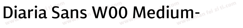Diaria Sans W00 Medium字体转换